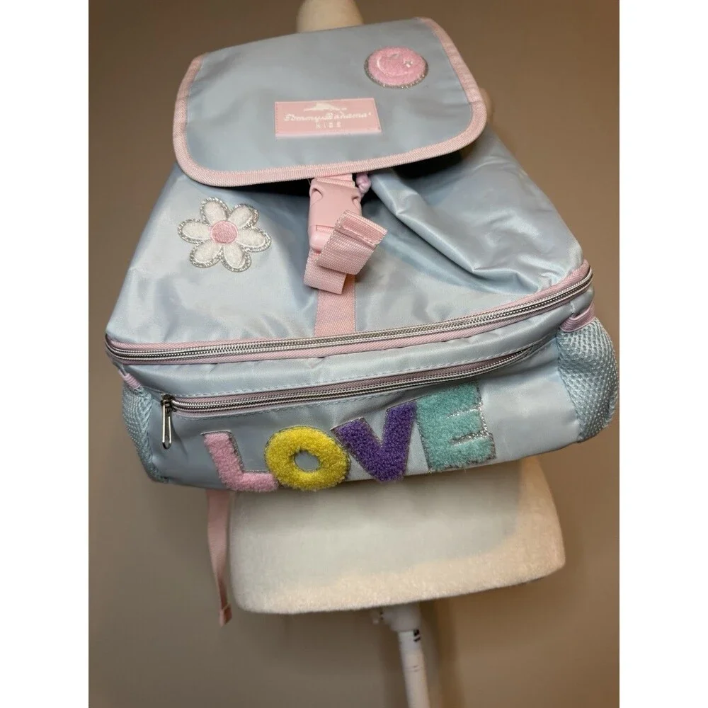 Tommy Bahama Kids Blue Backpack with Insulated Cooler Lunch Compartment